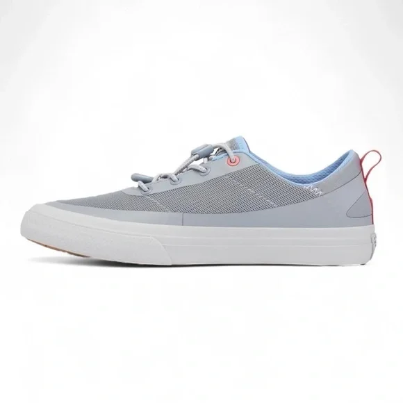 Columbia Bonehead PFG Boat Shoe in Tradewinds Grey/Sunset Red NIB - Picture 6 of 7